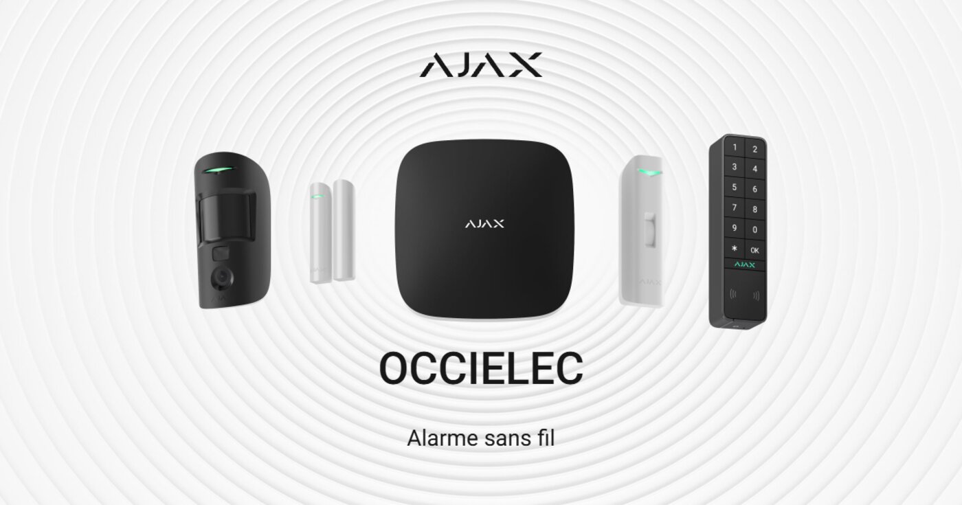 Hub et détecteurs Ajax sans fil